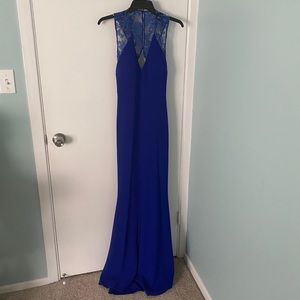 Royal Blue Mermaid dress with Embellished Back